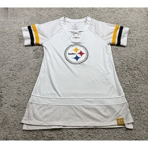 NFL Pittsburgh Steelers Women's Mesh Jersey Shirt Fanatics Football Sports M